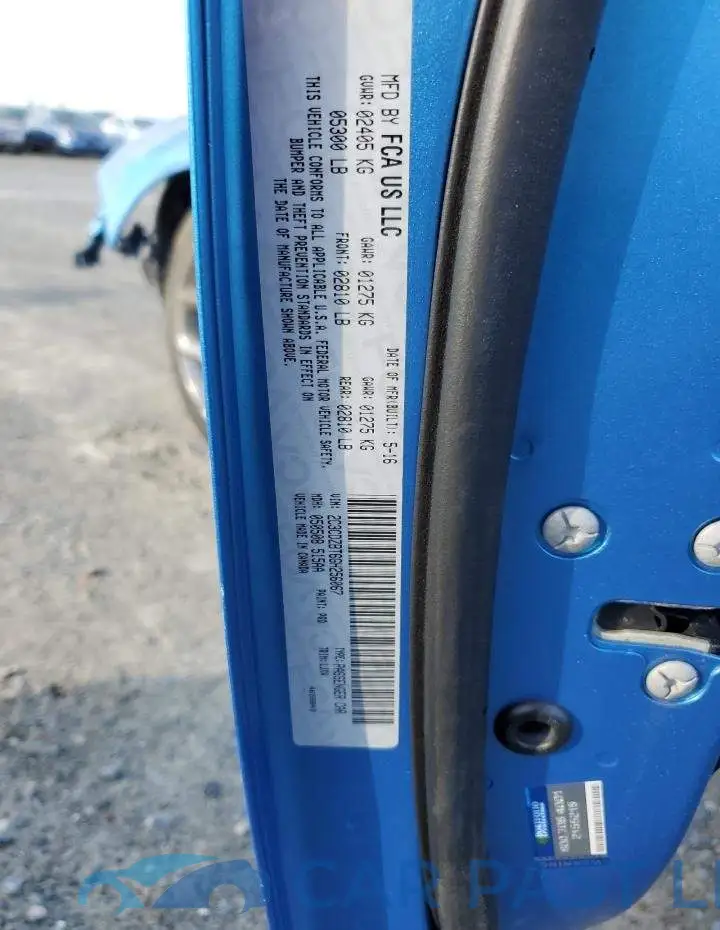2C3CDZBT6GH256067# 13