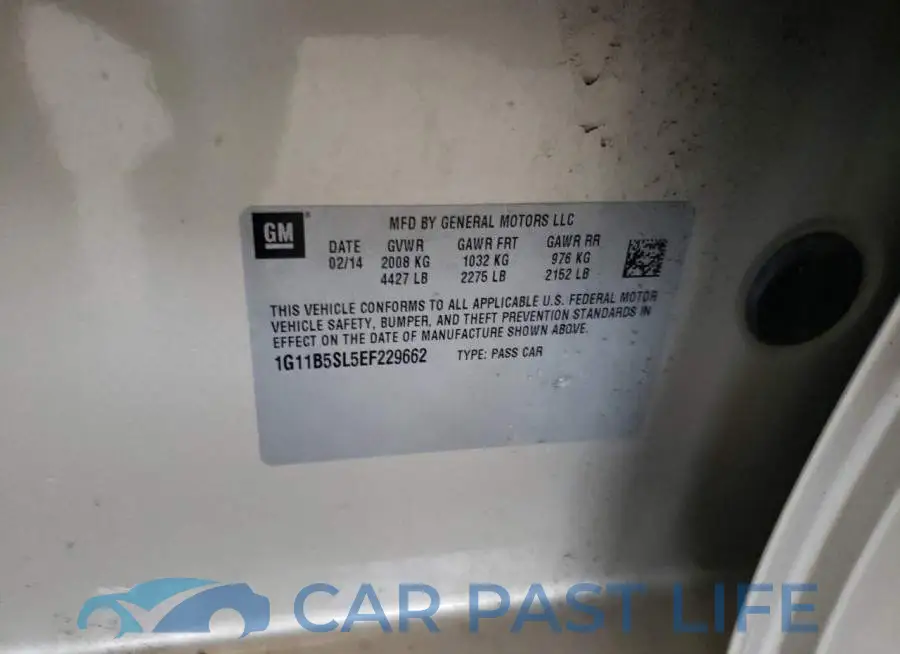 1G11B5SL5EF229662# 13