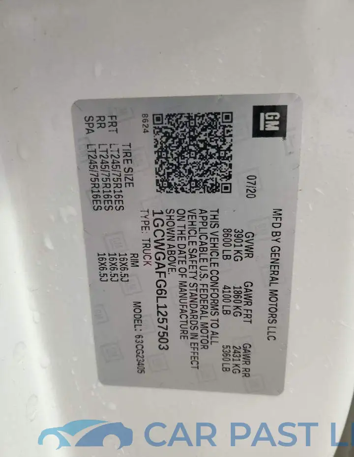 1GCWGAFG6L1257503# 13