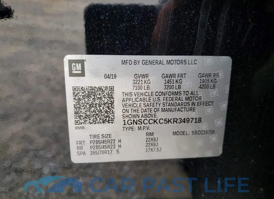 1GNSCCKC5KR349718# 14