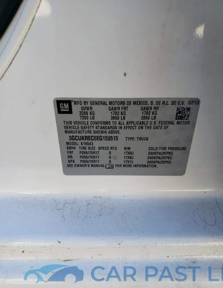 3GCUKREC6EG159515# 12