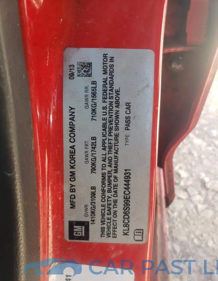 KL8CD6S99EC444931# 12
