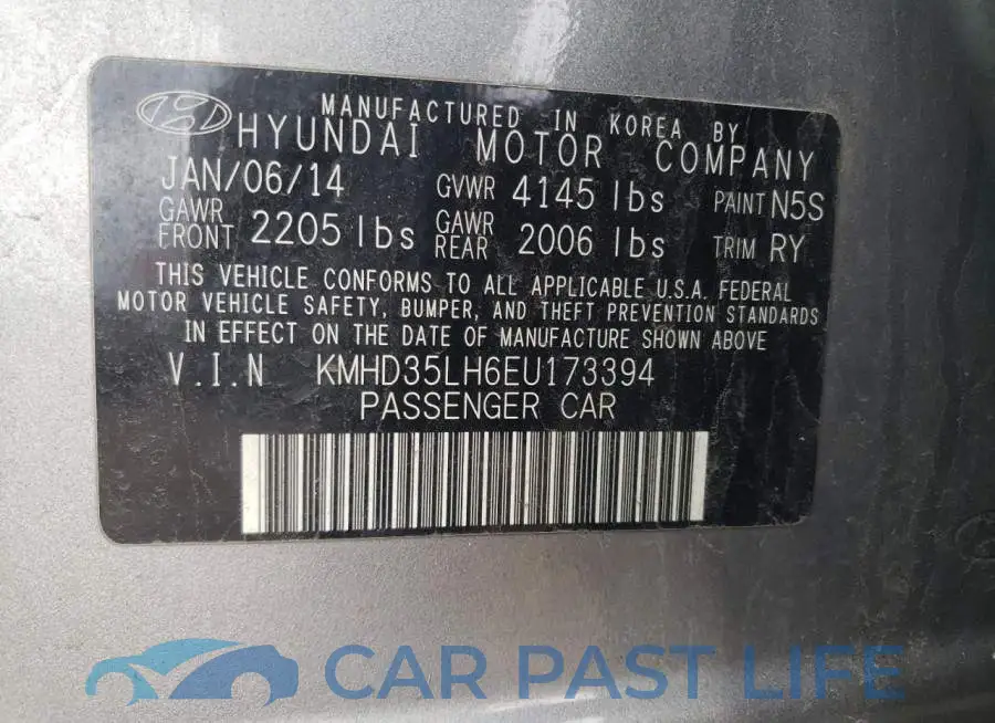 KMHD35LH6EU173394# 12