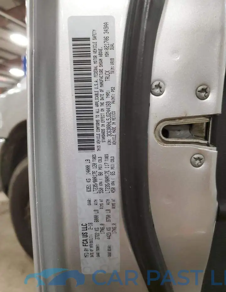 3C63RRHL5JG244169# 12