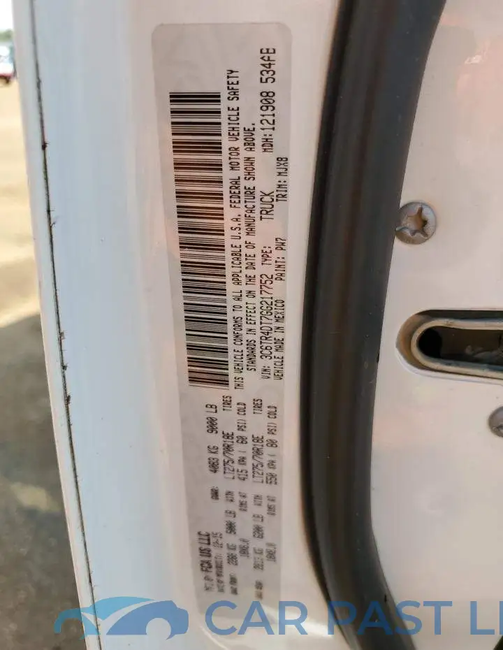 3C6TR4DT7GG217752# 12