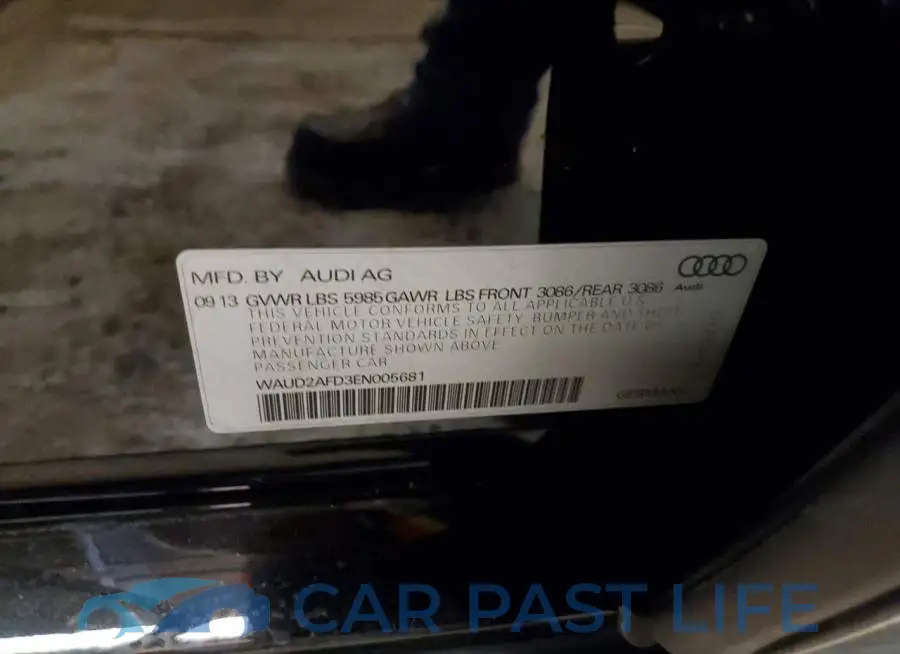 WAUD2AFD3EN005681# 12