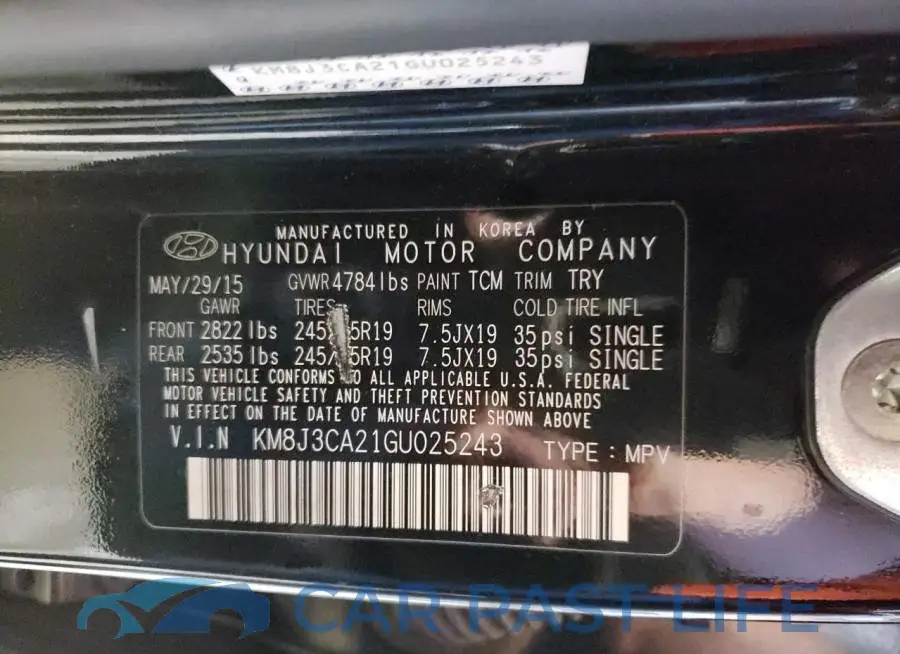 KM8J3CA21GU025243# 13