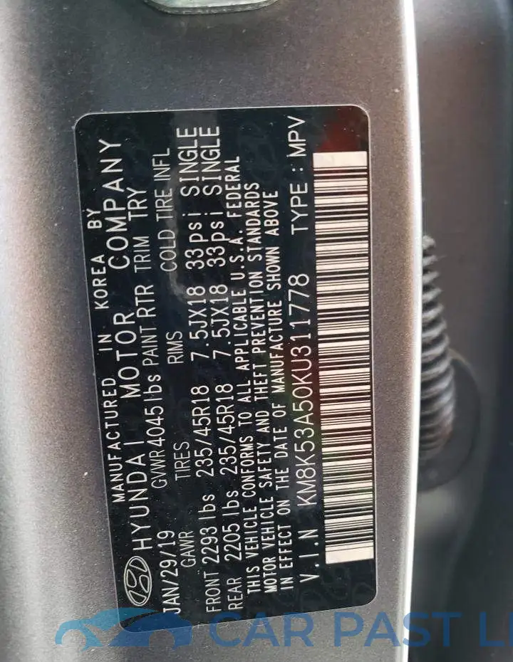 KM8K53A50KU311778# 14