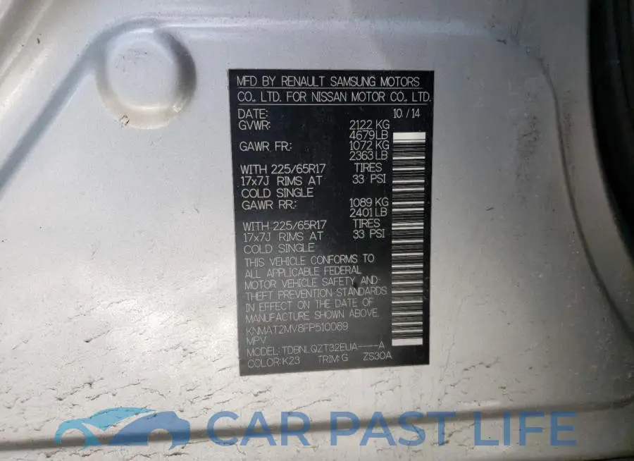 KNMAT2MV8FP510089# 13