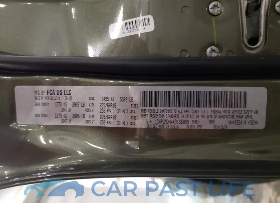 1C4PJMDN4KD165859# 13
