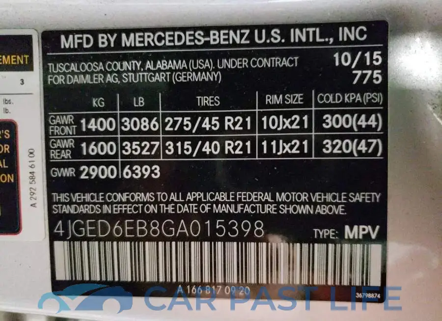 4JGED6EB8GA015398# 13