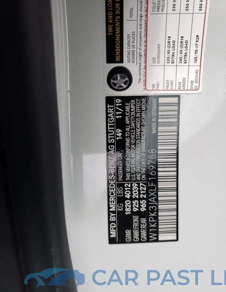 W1KPK3JAXLF169788# 12