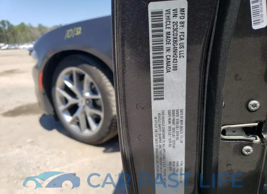 2C3CDXBG4NH243189# 12