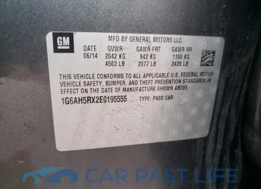 1G6AH5RX2E0195555# 12