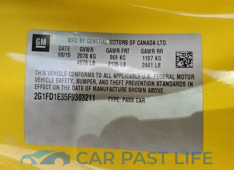 2G1FD1E35F9303211# 12