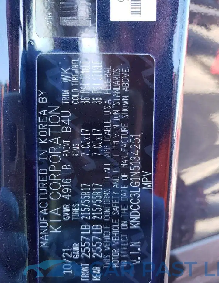 KNDCC3LG1N5134251# 10