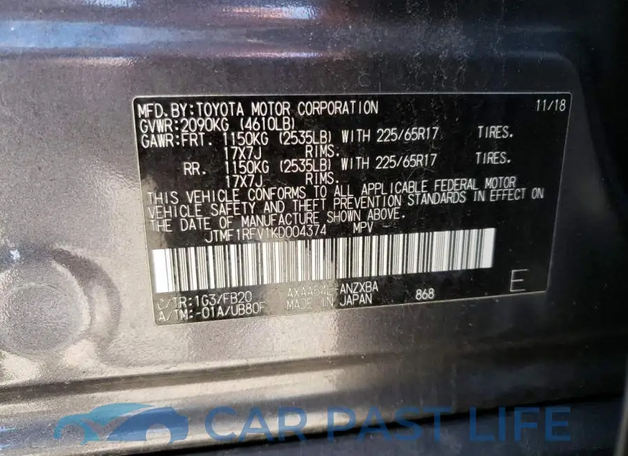 JTMF1RFV1KD004374# 14