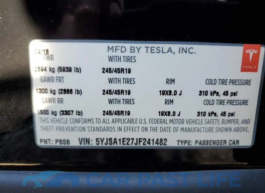 5YJSA1E27JF241482# 10