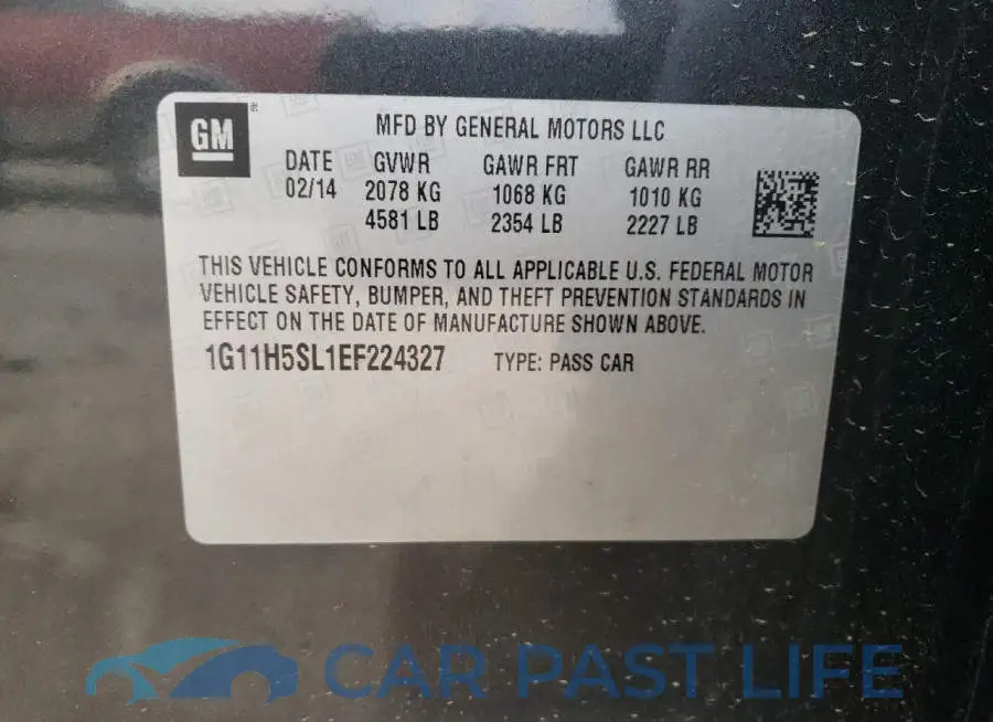 1G11H5SL1EF224327# 13
