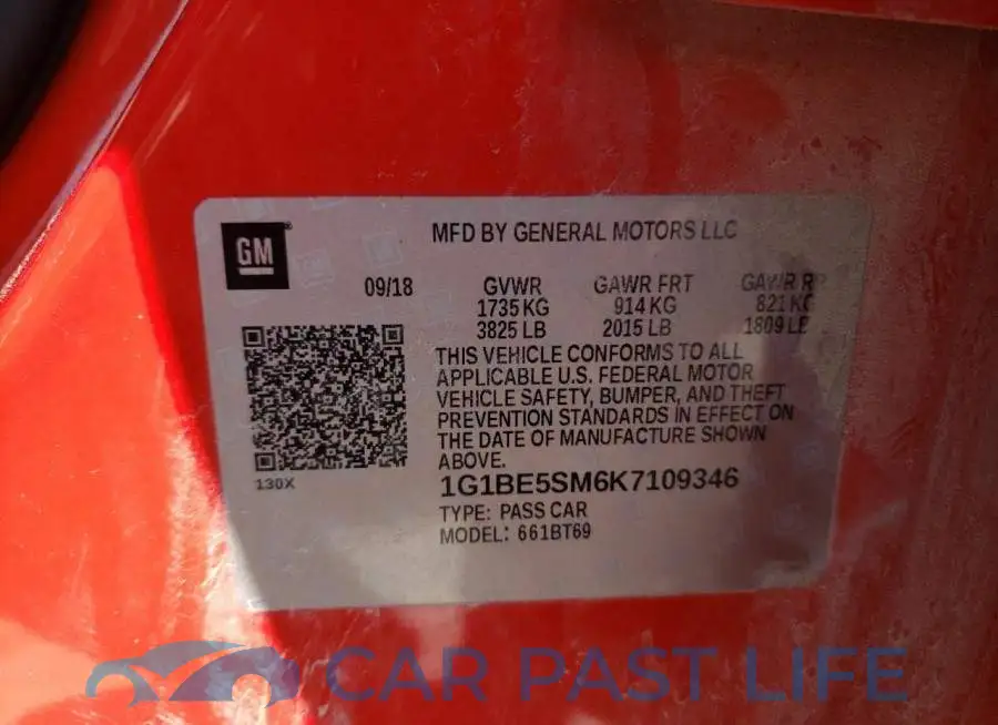 1G1BE5SM6K7109346# 12