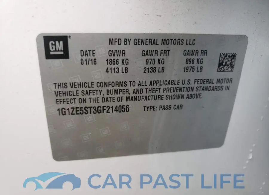 1G1ZE5ST3GF214056# 12