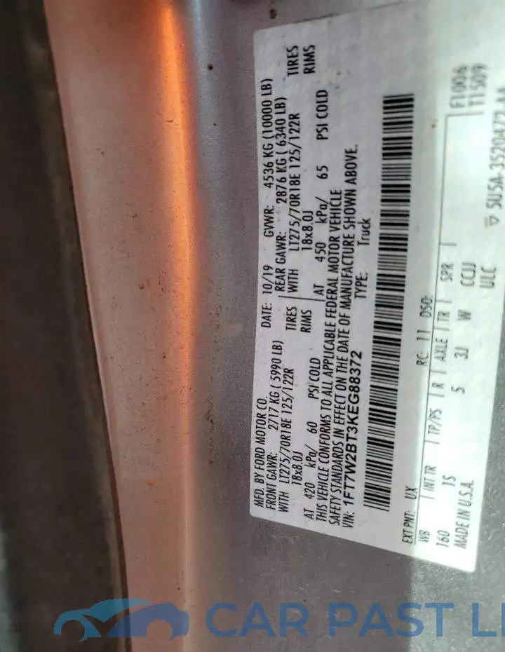 1FT7W2BT3KEG88372# 12