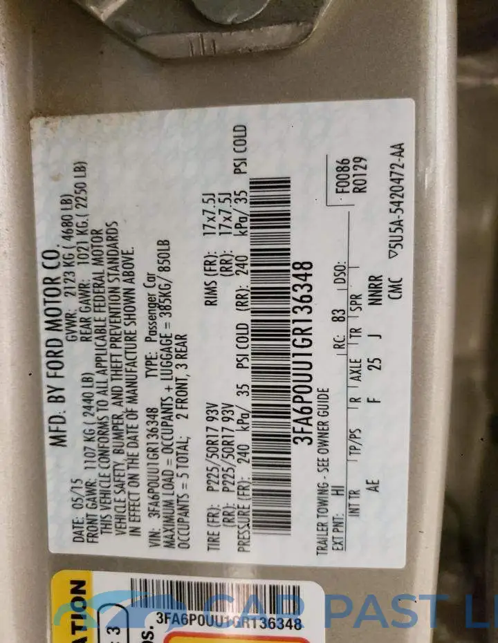 3FA6P0UU1GR136348# 12