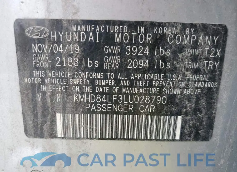 KMHD84LF3LU028790# 12