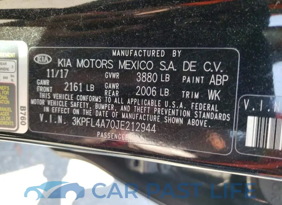 3KPFL4A70JE212944# 12