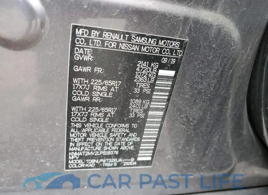 KNMAT2MV2LP518376# 13
