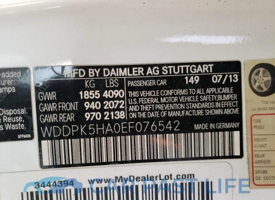 WDDPK5HA0EF076542# 12