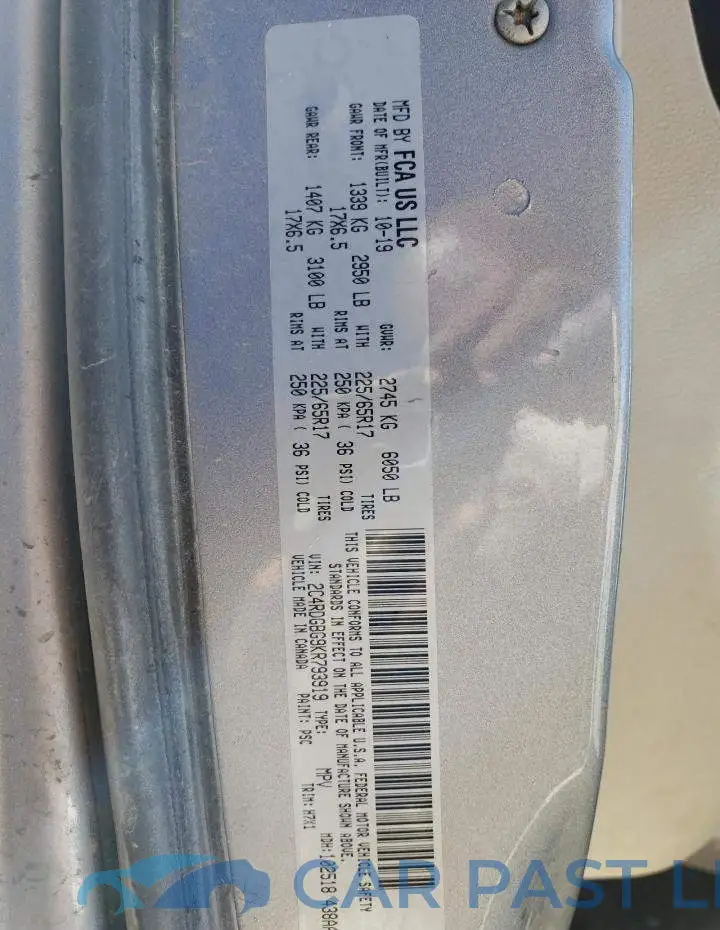2C4RDGBG9KR793919# 13