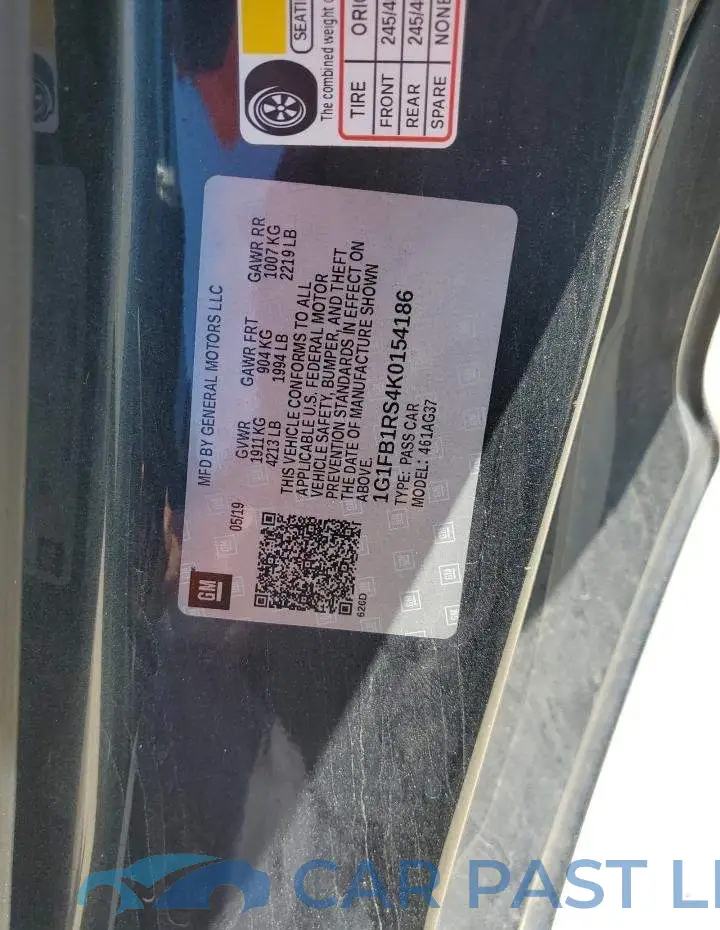 1G1FB1RS4K0154186# 12