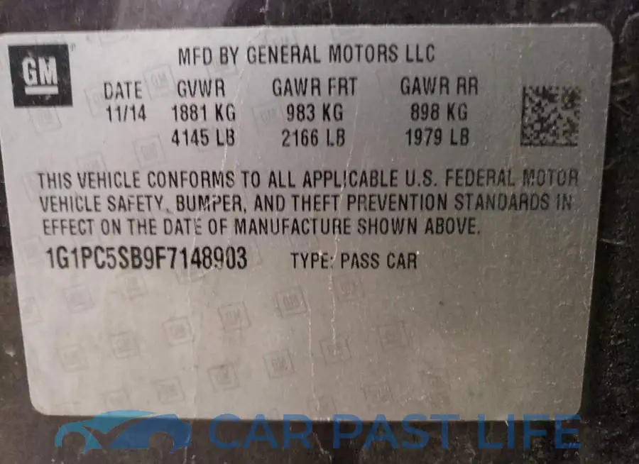1G1PC5SB9F7148903# 12