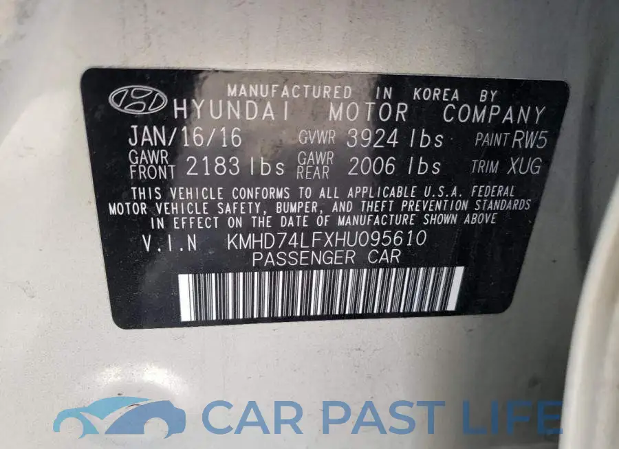 KMHD74LFXHU095610# 12