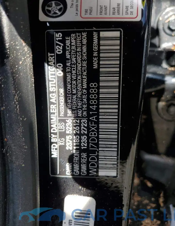 WDDLJ7DBXFA148888# 13