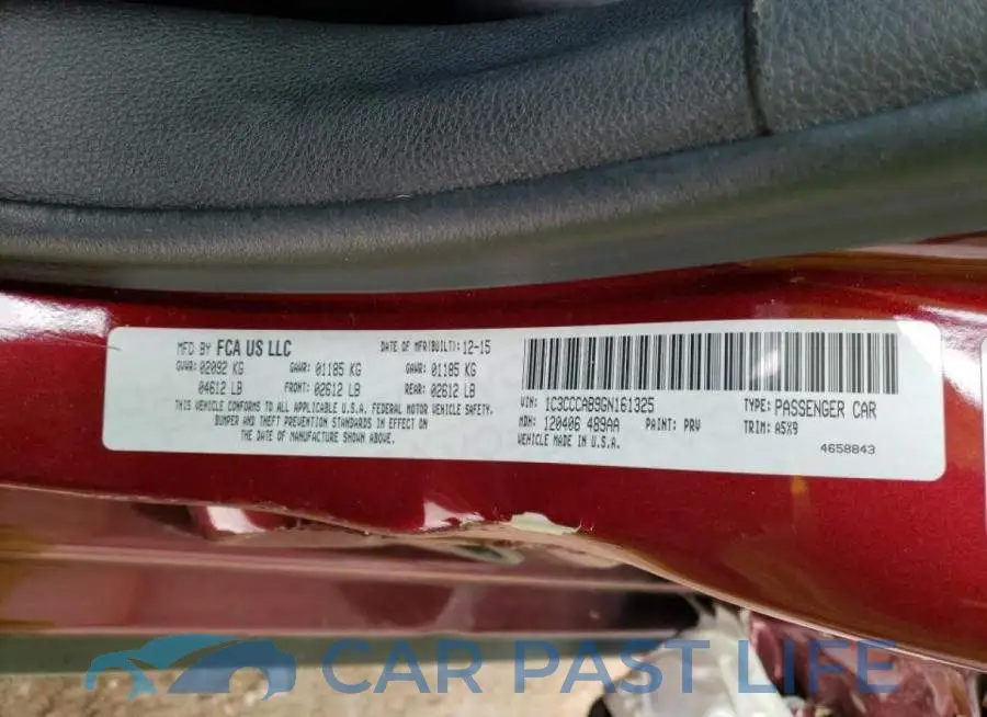 1C3CCCAB9GN161325# 12