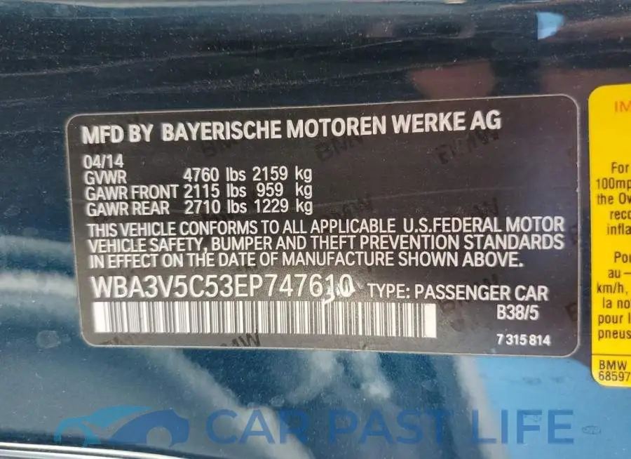 WBA3V5C53EP747610# 12