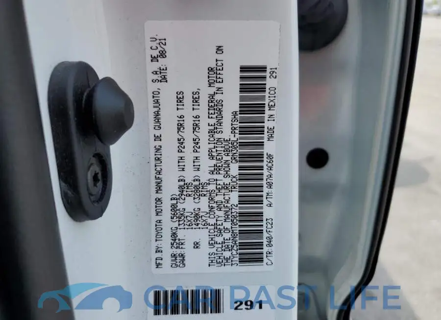 3TYCZ5AN8MT050372# 13