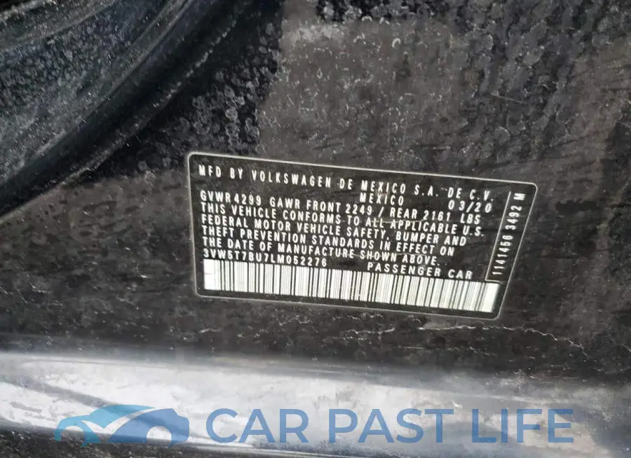 3VW5T7BU7LM052276# 12