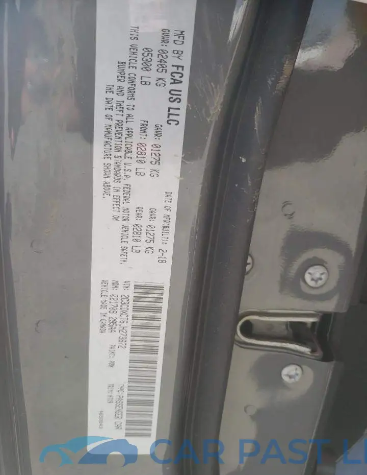 2C3CDXCT6JH273672# 12