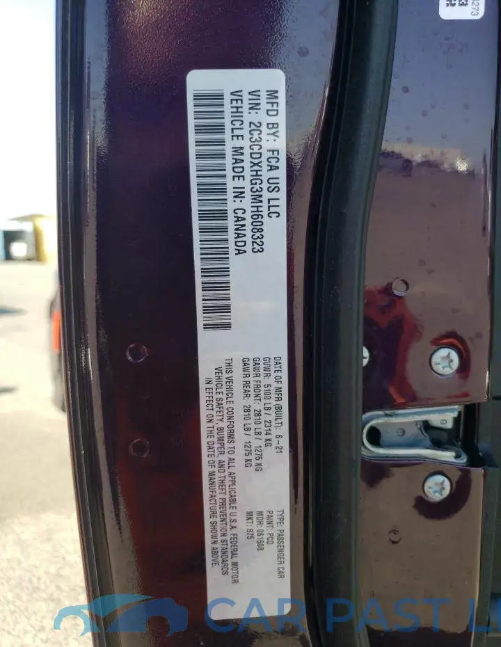 2C3CDXHG3MH608323# 12