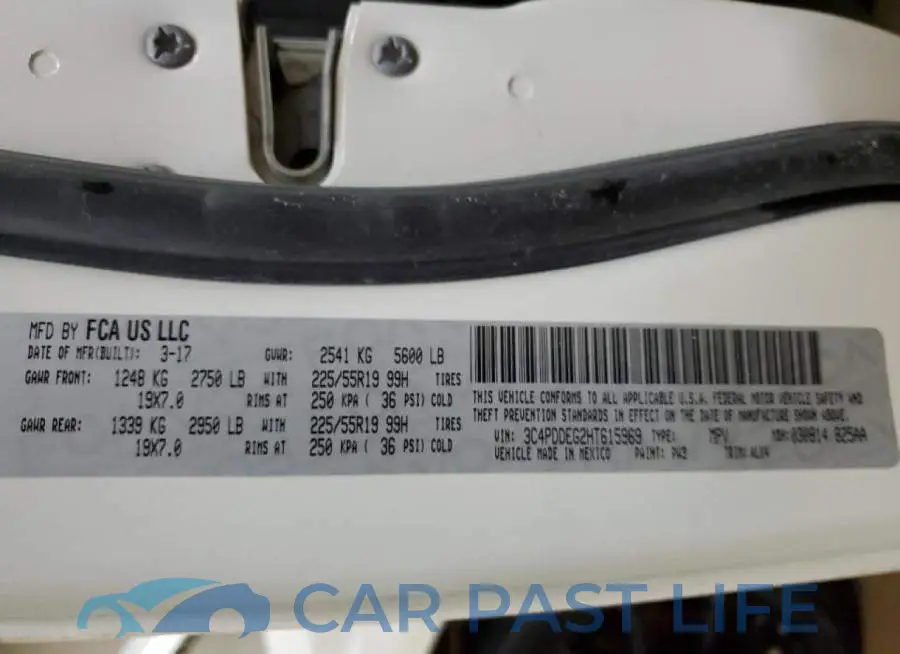 3C4PDDEG2HT615969# 13