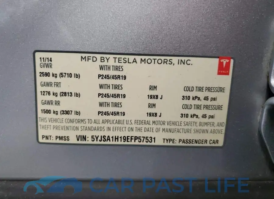 5YJSA1H19EFP57531# 12