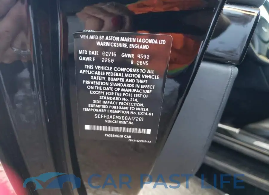 SCFFDAEMXGGA17281# 12