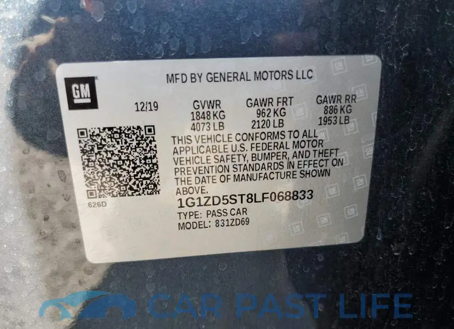 1G1ZD5ST8LF068833# 12