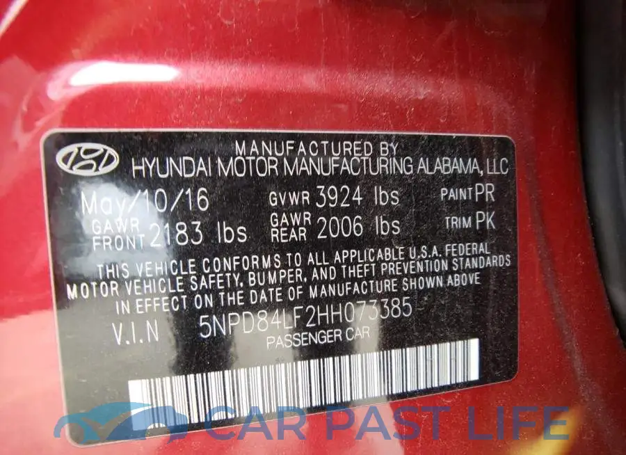 5NPD84LF2HH073385# 13