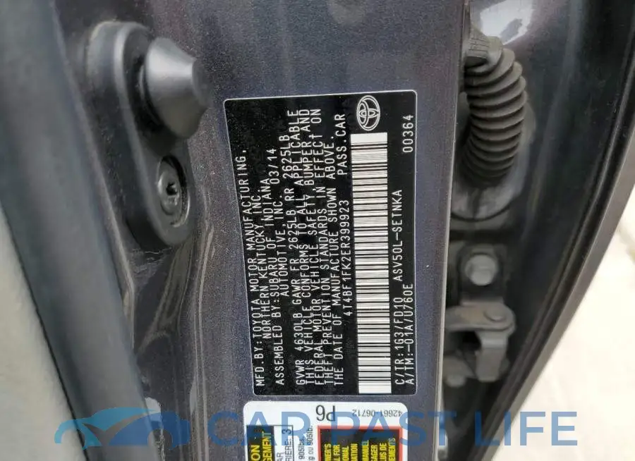4T4BF1FK2ER399923# 12