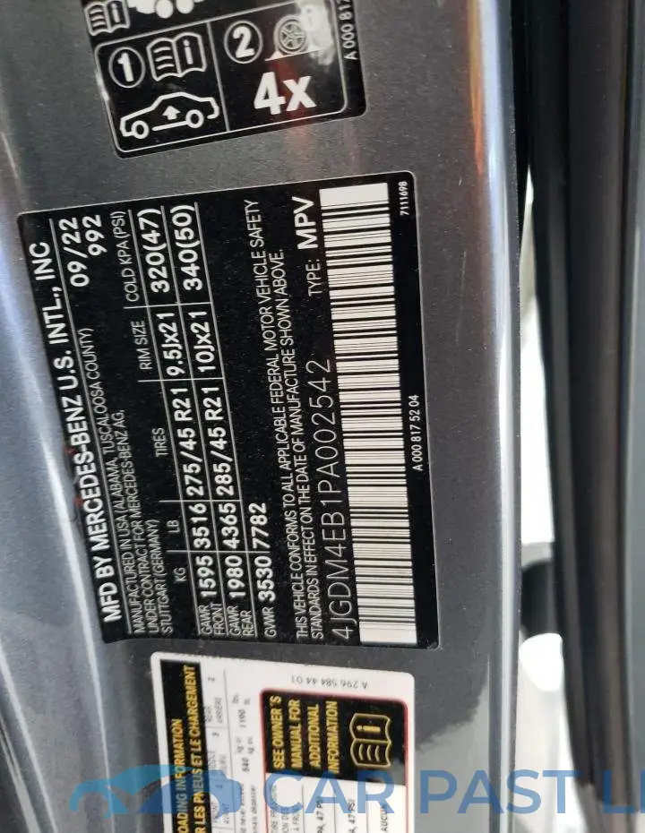 4JGDM4EB1PA002542# 12