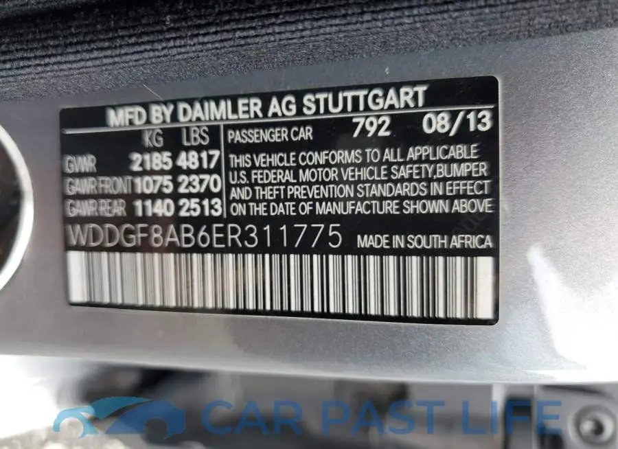 WDDGF8AB6ER311775# 13